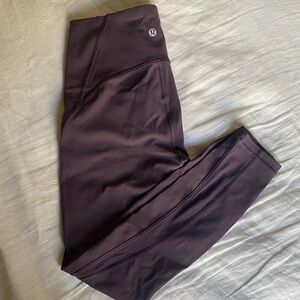 Lululemon Train Times 7/8 Leggings in Plum